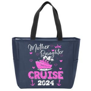 Mother Daughter Cruise 2024 Family Vacation Trip Matching Zip Tote Bag