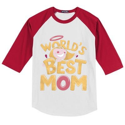 MotherS Day Celebration Graphic Kids Colorblock Raglan Jersey