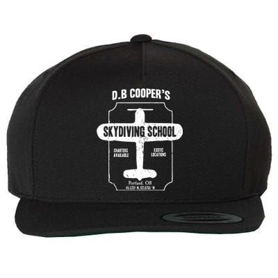 Men D.B. Cooper Skydiving School Wool Snapback Cap