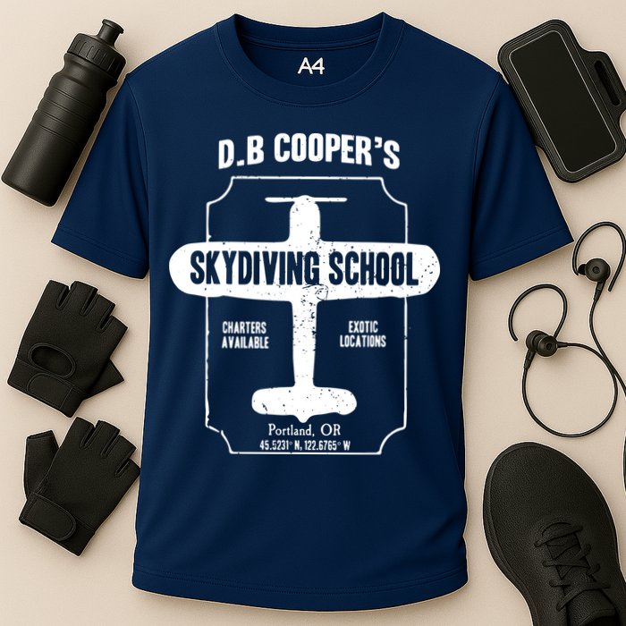 Men D.B. Cooper Skydiving School Cooling Performance Crew T-Shirt