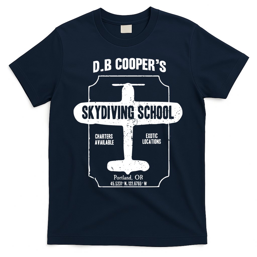 Men D.B. Cooper Skydiving School T-Shirt