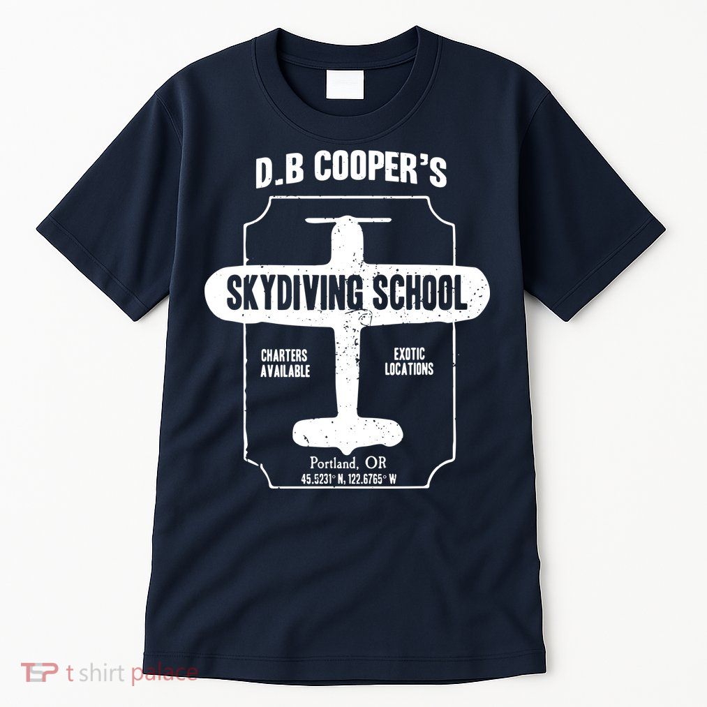Men D.B. Cooper Skydiving School Tall T-Shirt