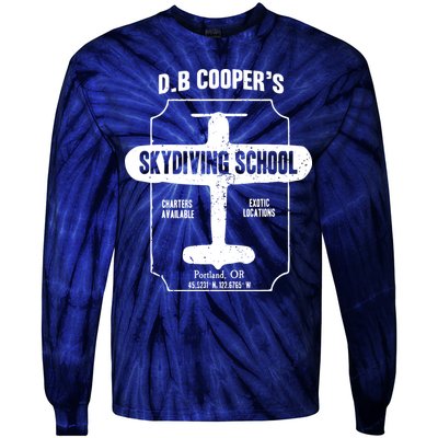 Men D.B. Cooper Skydiving School Tie-Dye Long Sleeve Shirt
