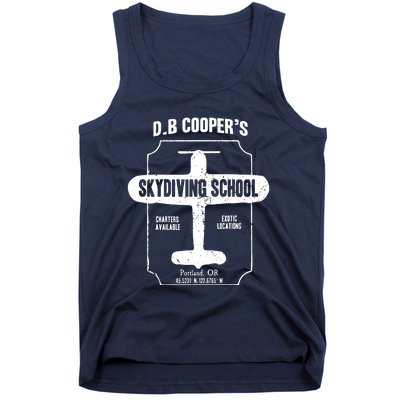 Men D.B. Cooper Skydiving School Tank Top