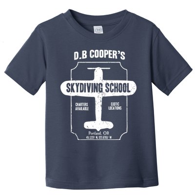Men D.B. Cooper Skydiving School Toddler T-Shirt