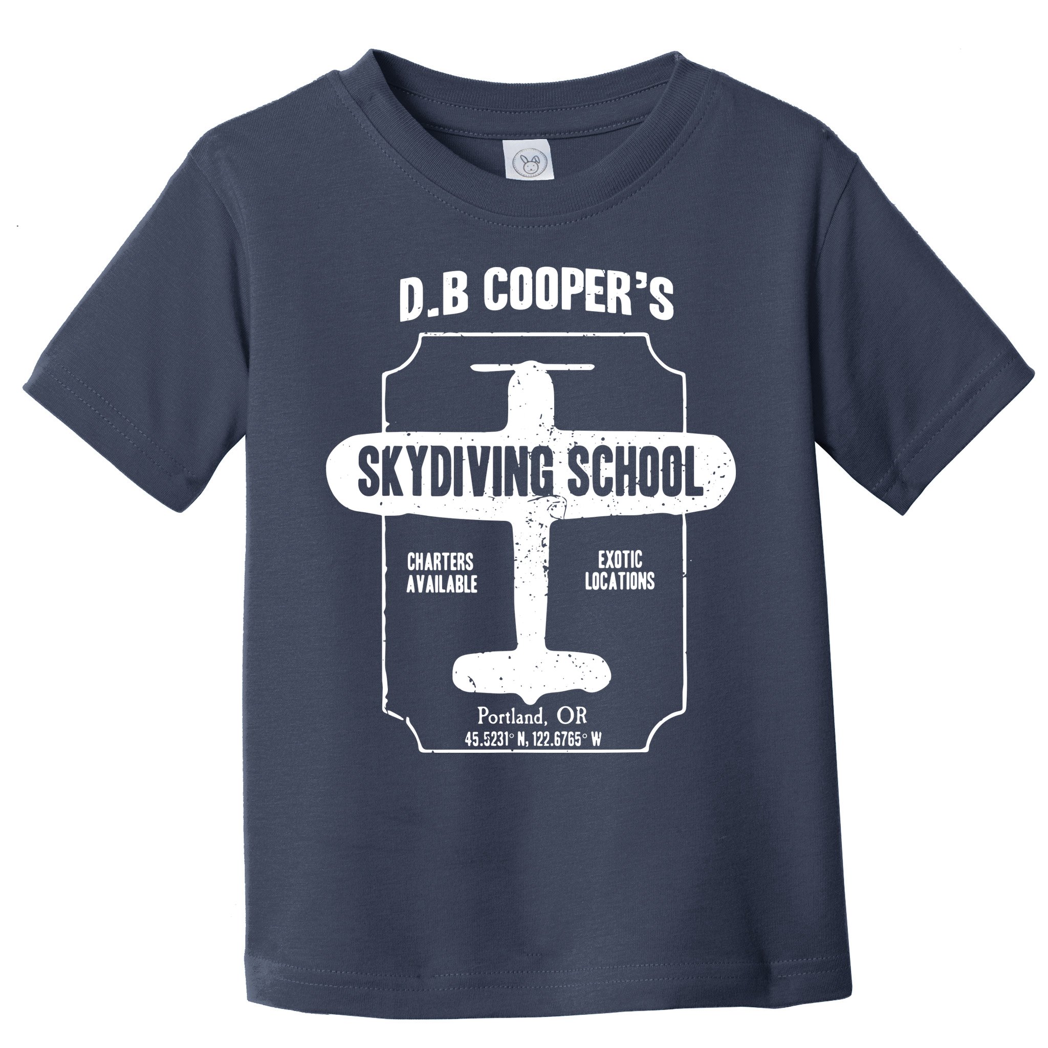 Men D.B. Cooper Skydiving School Toddler T-Shirt