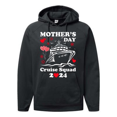 Mothers Day Cruise Squad 2024 Matching Family Performance Fleece Hoodie