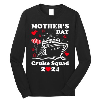 Mothers Day Cruise Squad 2024 Matching Family Long Sleeve Shirt