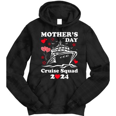 Mothers Day Cruise Squad 2024 Matching Family Tie Dye Hoodie