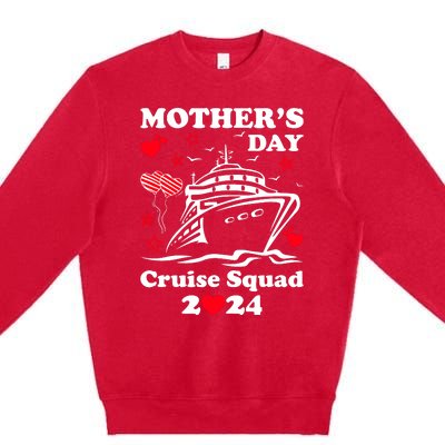 Mothers Day Cruise Squad 2024 Matching Family Premium Crewneck Sweatshirt