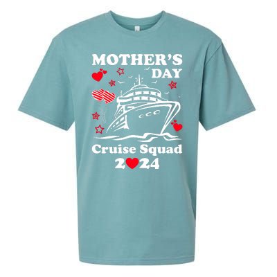 Mothers Day Cruise Squad 2024 Matching Family Sueded Cloud Jersey T-Shirt