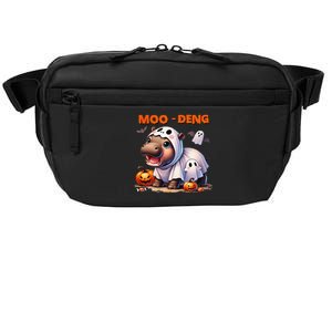 Moo Deng Cute Baby Pygmy Hippo Bouncy Pig In Thai Halloween Crossbody Pack