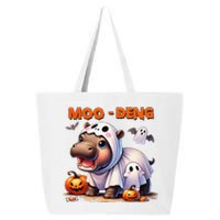 Moo Deng Cute Baby Pygmy Hippo Bouncy Pig In Thai Halloween 25L Jumbo Tote