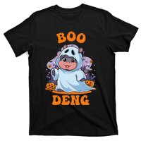 Moo Deng Cute Baby Pygmy Hippo Bouncy Pig In Thai Halloween T-Shirt