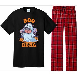 Moo Deng Cute Baby Pygmy Hippo Bouncy Pig In Thai Halloween Pajama Set