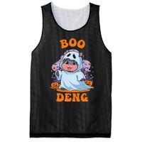 Moo Deng Cute Baby Pygmy Hippo Bouncy Pig In Thai Halloween Mesh Reversible Basketball Jersey Tank