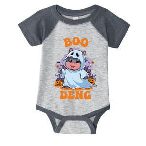 Moo Deng Cute Baby Pygmy Hippo Bouncy Pig In Thai Halloween Infant Baby Jersey Bodysuit