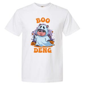 Moo Deng Cute Baby Pygmy Hippo Bouncy Pig In Thai Halloween Garment-Dyed Heavyweight T-Shirt