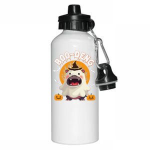 Moo Deng Cute Baby Pygmy Hippo Thai Halloween Women Aluminum Water Bottle