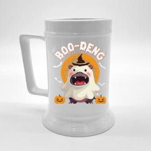 Moo Deng Cute Baby Pygmy Hippo Thai Halloween Women Beer Stein