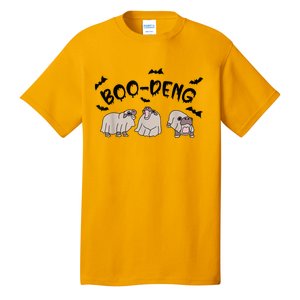 Moo Deng Cute Baby Pygmy Hippo Bouncy Pig Halloween Boo Deng Tall T-Shirt