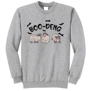 Moo Deng Cute Baby Pygmy Hippo Bouncy Pig Halloween Boo Deng Sweatshirt