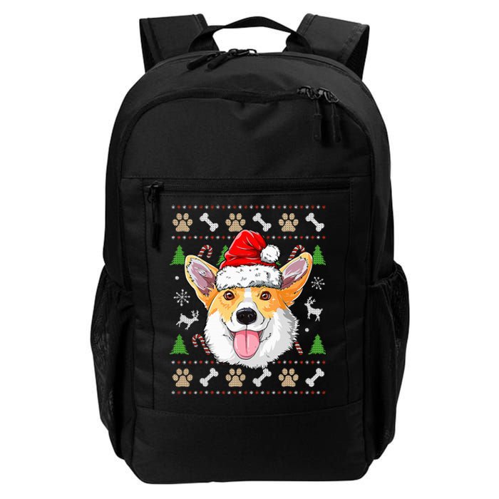 Merry Dogmas Christmas Welsh Corgi Dog Reindeer Ugly Sweater Daily Commute Backpack