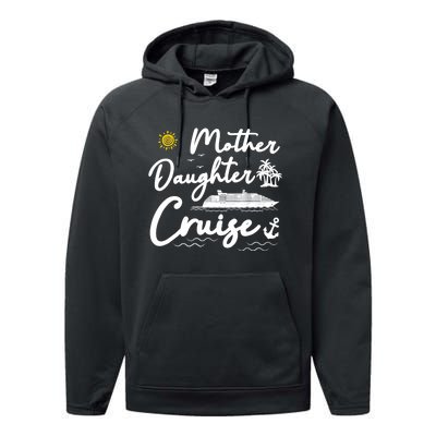 Mother Daughter Cruise Girl Trip Vacation Summer ing Performance Fleece Hoodie