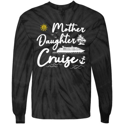 Mother Daughter Cruise Girl Trip Vacation Summer ing Tie-Dye Long Sleeve Shirt