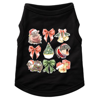 Moo Deng Coquette Christmas Doggie Tank