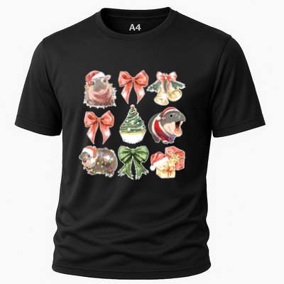 Moo Deng Coquette Christmas Performance Shirt