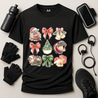 Moo Deng Coquette Christmas Performance Shirt
