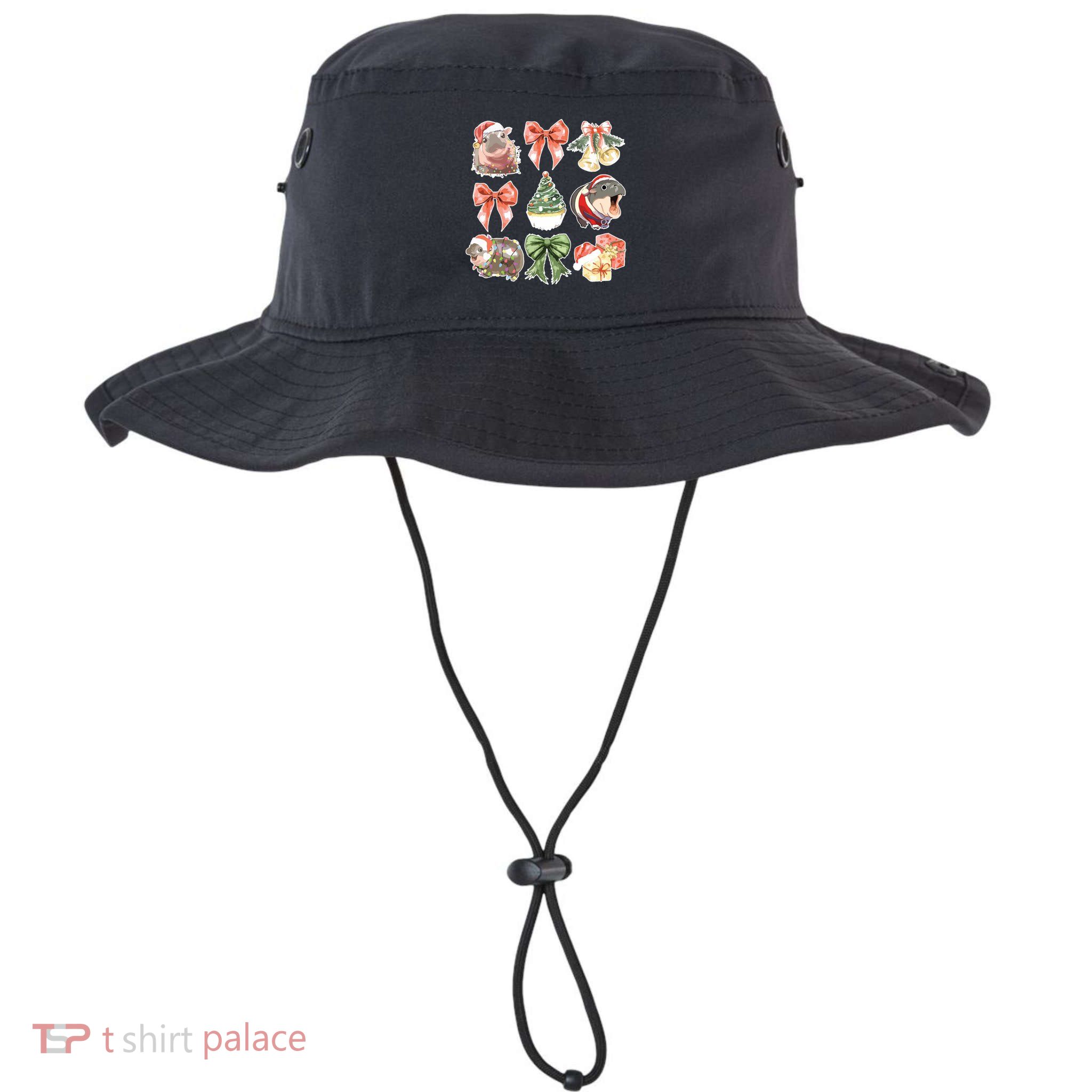 Moo Deng Coquette Christmas Bucket Hat