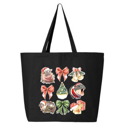 Moo Deng Coquette Christmas 25L Jumbo Tote