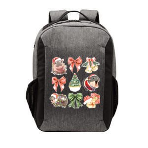 Moo Deng Coquette Christmas Vector Backpack