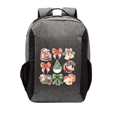 Moo Deng Coquette Christmas Vector Backpack