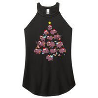 Moo Deng Christmas Tree Women's Perfect Tri Rocker Tank