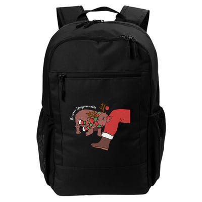 Moo Deng Christmas Become Ungovernable Backpack