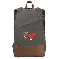 Moo Deng Christmas Become Ungovernable Cotton Canvas Backpack