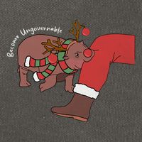 Moo Deng Christmas Become Ungovernable Cotton Canvas Backpack