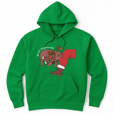 Moo Deng Christmas Become Ungovernable Hoodie