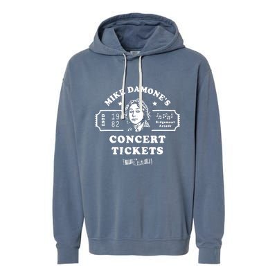 Mike Damones Concert Tickets Apparel Garment-Dyed Fleece Hoodie