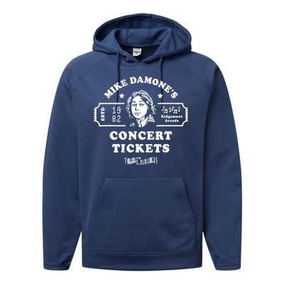 Mike Damones Concert Tickets Apparel Performance Fleece Hoodie