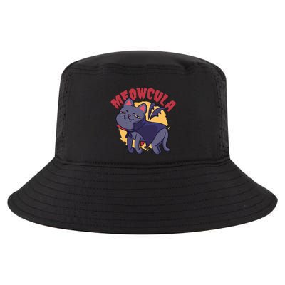 Meow Dracula Cat Cartoon Cool Comfort Performance Bucket Hat