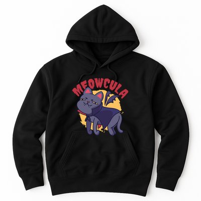 Meow Dracula Cat Cartoon Hoodie