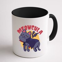 Meow Dracula Cat Cartoon Mug