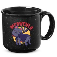 Meow Dracula Cat Cartoon 15oz Campfire Ceramic Mug