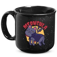 Meow Dracula Cat Cartoon 15oz Campfire Ceramic Mug