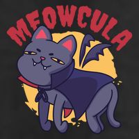 Meow Dracula Cat Cartoon 15oz Campfire Ceramic Mug