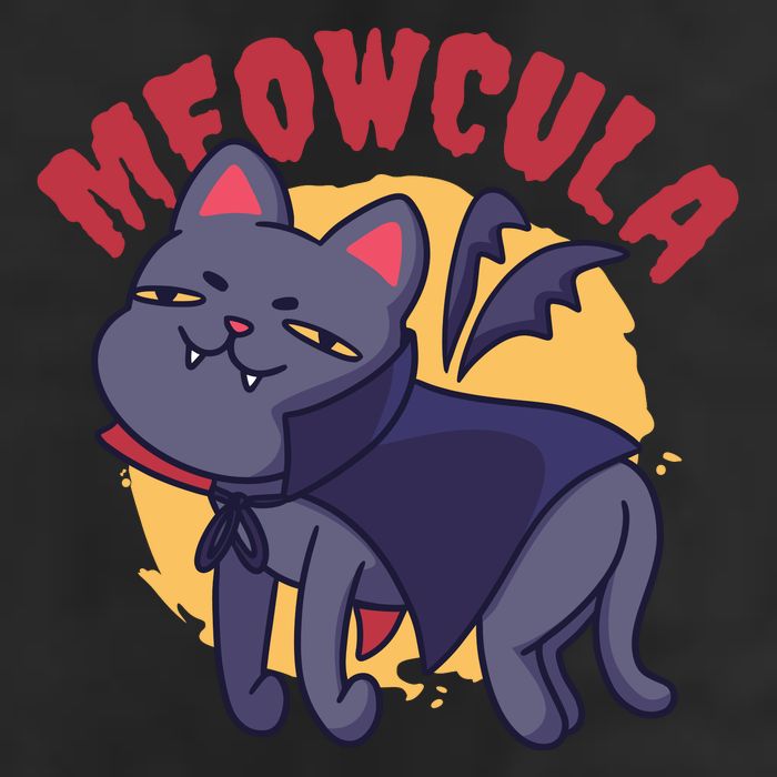 Meow Dracula Cat Cartoon 15oz Campfire Ceramic Mug